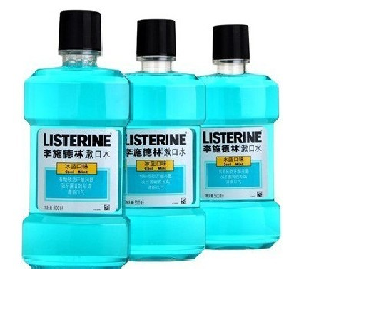 listerine李施德林 冰蓝漱口水 500ml三包装 55.9元  限购2件