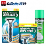 吉列 威锋3 三层剃须刀（1刀架+3刀头+200g须泡）