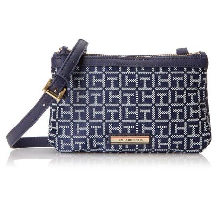 $49.73  Tommy Hilfiger 汤米 Jane女士提花挎包 美国亚马逊直邮到手约333元