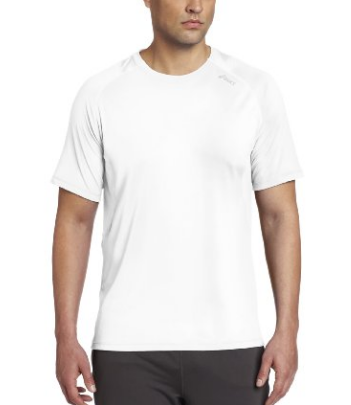 白菜价：$8.63  Asics 亚瑟士 男士速干T恤 黑./白2色可选 美国亚马逊转运到手104元