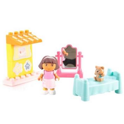 MEGA BLOKS 美高 积木拼插玩具 朵拉的卧室+校园奇遇+沐浴奇遇+花园露台 80元