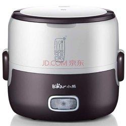 69.00元  bear 小熊 DFH-S2016 便携式不锈钢蒸煮电热饭盒（咖啡色）