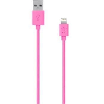贝尔金（BELKIN）苹果充电/同步lightning数据线F8J023bt04-PNK粉色1.2米 79元
