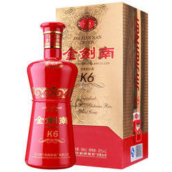 剑南春 52度 金剑南K6 500ml 119元 包邮 (219-100 )
