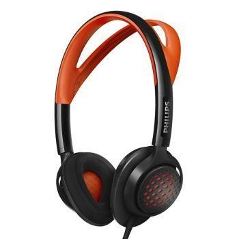 飞利浦 PHILIPS SHQ5200/10 头戴式运动耳机 超轻 99 克（橙色和黑色） 299元