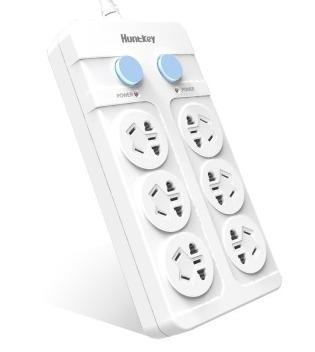 Huntkey 航嘉 大白602 6位1.8米 插排 23.9元