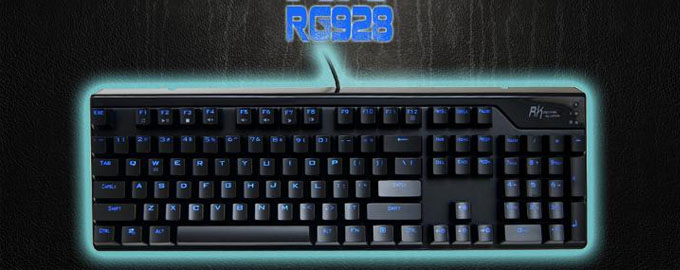 RK ROYAL KLUDGE RG928背光式机械键盘 蓝光 黑轴 实付264元