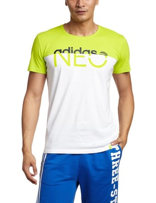 帅气！阿迪达斯运动生活SPORT CASUAL男式短袖T恤 亚马逊中国105元 包邮 （需用码）