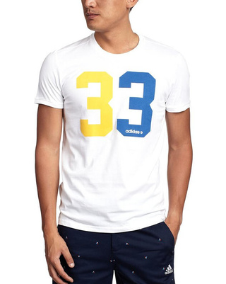 夏日配色！阿迪达斯运动生活 SPORT CASUAL 短袖T恤 亚马逊90元 包邮 （需用码）
