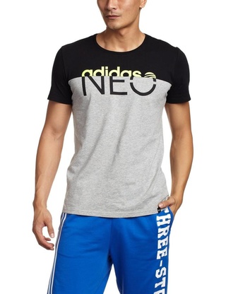 帅气！阿迪达斯运动生活SPORT CASUAL男式短袖T恤 亚马逊中国105元 包邮 （需用码）