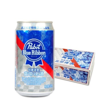 补货 蓝带啤酒 北美淡爽10度 330ML*24听*2件 67元 （折合1.41元 /听）