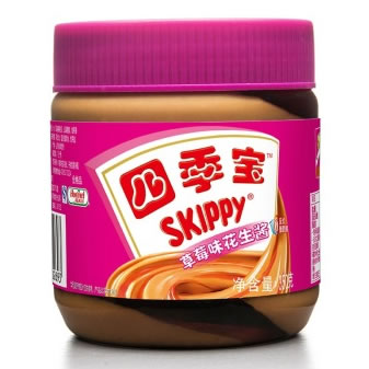 四季宝 草莓彩条花生酱