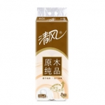 清风 原木纯品3层240段卷纸 10卷装