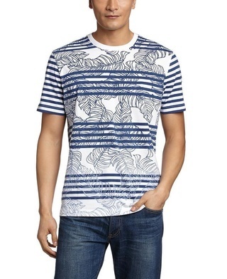Nautica 诺帝卡 V42901S 男式 South Pacific-2  短袖圆领T恤 175元 包邮 （需用码）