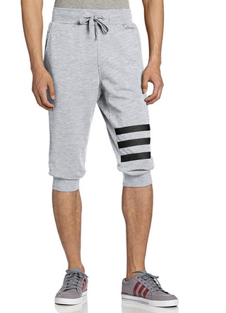 全网最低！阿迪达斯运动生活 SPORT CASUAL 针织7分裤 亚马逊165元 包邮 （需用码）