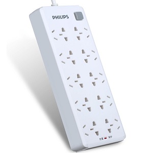 PHILIPS飞利浦 防雷插线板 10位3米 59.9元