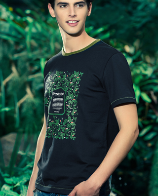 历史最低！马克华菲男式纯棉植物印花短袖T恤 天猫商城142元 包邮