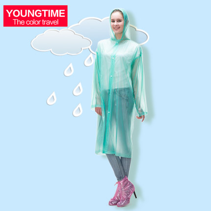 YOUNG TIME 加厚一次性户外雨衣 8.6元 包邮 （4色可选）