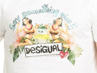 历史新低！Desigual 男式 短袖T恤 51T14H11000 亚马逊中国156元 包邮 （需用码）