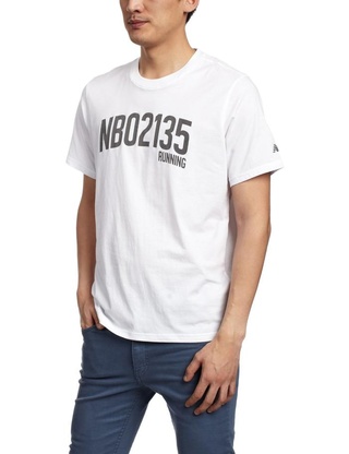 简约！New Balance新百伦男式短袖T恤ASMT5205 亚马逊中国99元 包邮 （下单立减 ）