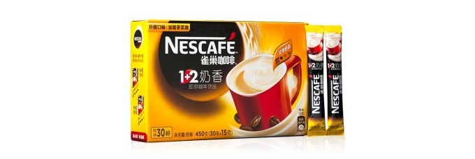 Nestle 雀巢咖啡1+2奶香30条450g 29.9元  近期新低价