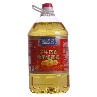 福达坊 花生浓香 食用调和油 5L 32.9元