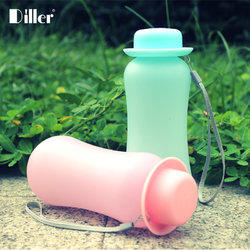 9.90元  Diller 便携磨砂玻璃杯300ml