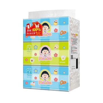 洁云 卡通系列200抽塑包面纸*3包（小幅） 4.5元