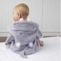 $19.38 (原价$30.00 ) Baby Aspen 小河马连帽浴袍