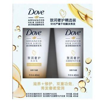 多芬(DOVE) 致润奢护体验装(洗发乳40ml+发膜护发素40ml)