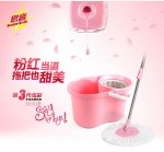 3M Scotch-Brite 思高  T4E 炫彩可拆式旋风拖 粉红色