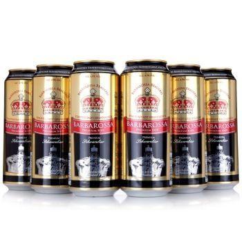 德国进口 Barbarossa 凯尔特人 黑啤酒 500ml*6 29.9元