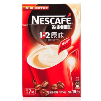 199-50 凑单品，Nestle雀巢咖啡1+2原味7条105g ￥5