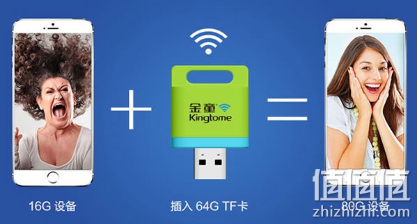 金童 手机TF卡wifi无线读卡器