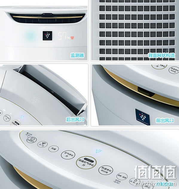 夏普(SHARP)KI-CE60-W 加湿型 空气净化器