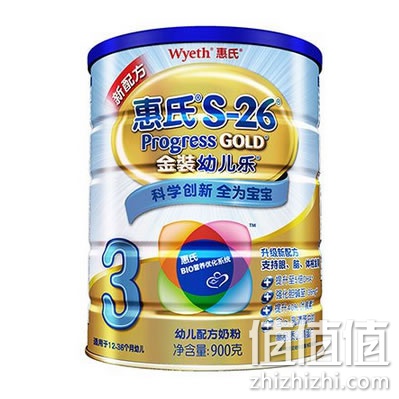 惠氏 S-26 金装幼儿乐3段奶粉
