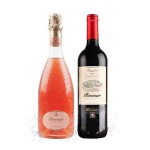 意大利进口 罗莎庄园 桃红低泡葡萄酒+干红葡萄酒 750ml*2瓶