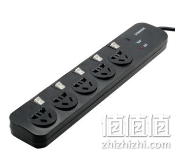 -SE5N3+ 守护大师 银护防雷5位分控插座