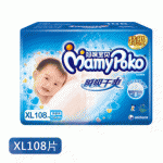 妈咪宝贝 特级瞬吸干爽婴儿纸尿裤 男宝宝XL108片