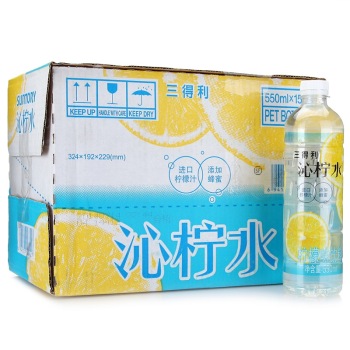 Suntory三得利 沁柠水550ml*15瓶 整箱 29.9元  近期好价