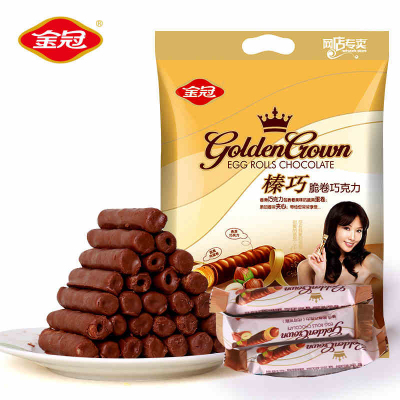 金冠 榛巧脆卷巧克力棒 468g 13.7元 包邮