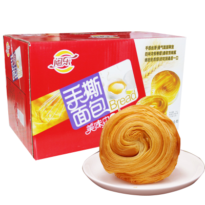 闽乐 手撕面包 整箱1kg 18.9元 包邮