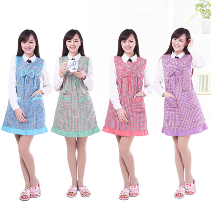 一朵 甜美优雅格子围裙 9.9元 包邮 （多款可选）