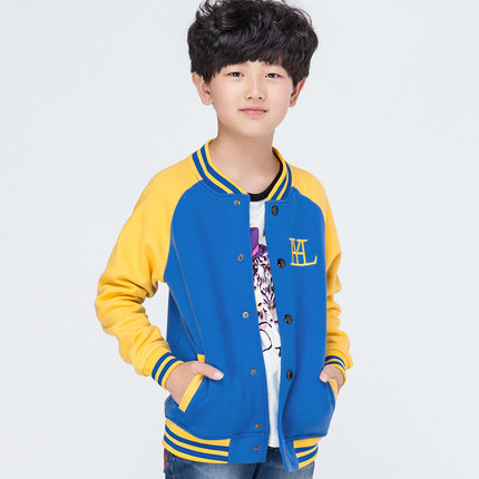 孩依恋 男童 休闲棒球服 39.9元 包邮 (多款可选)