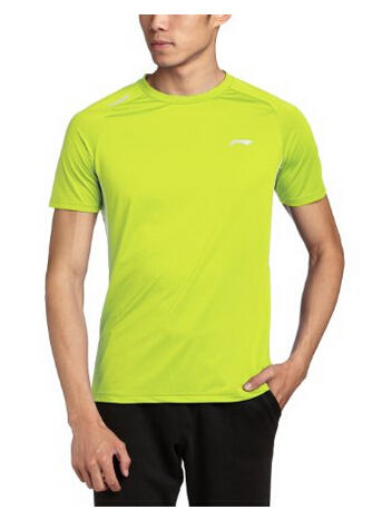 价格实惠！Li Ning 李宁 男式 短袖T恤 ATSK037-1  亚马逊中国81元 （满 99元 包邮 ）