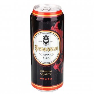 德国进口：普鲁士原味黑啤酒 500ml*24听 118元 包邮  近期好价