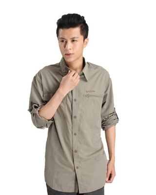 白菜！ACOME 阿珂姆 男式 速干长袖衬衫 AG121T1019 亚马逊59.8元 （满 99元 包邮 ）