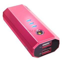 113.00元  iWALK 5200毫安 双USB输出 苹果认证 UBE5200D如意棒 移动电源/充电宝 玫红色