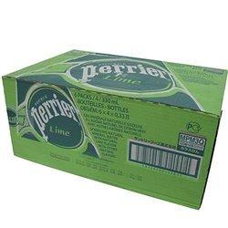 Perrier巴黎水天然有气矿泉水 青柠味 330ml*24(法国进口) 159元