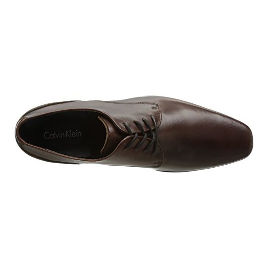 Calvin Klein 卡文克莱 Brodie Burnished 男款牛津系带正装皮鞋 约497.05元  原价 700.70元